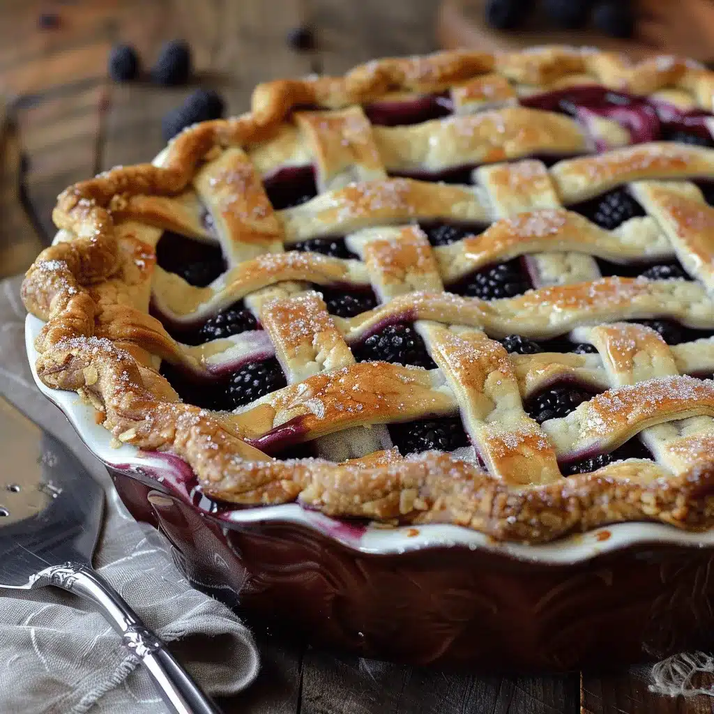 Blackberry Cobbler Pie preparation steps