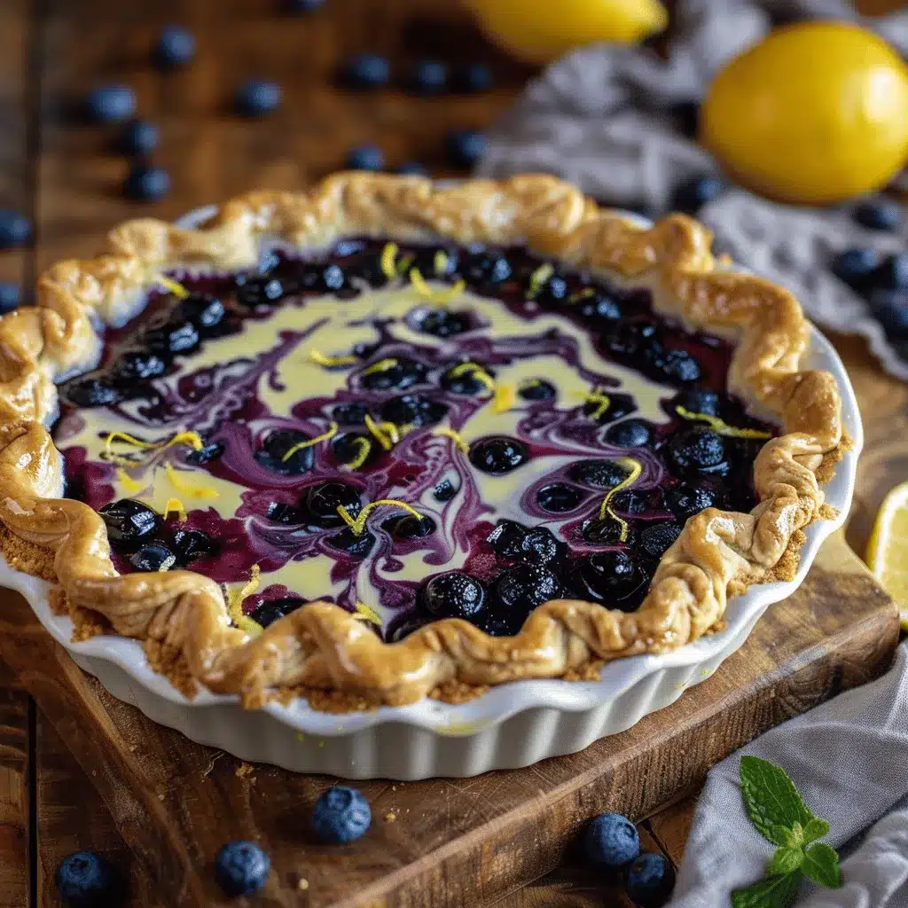 blueberry lemon curd pie preparation steps