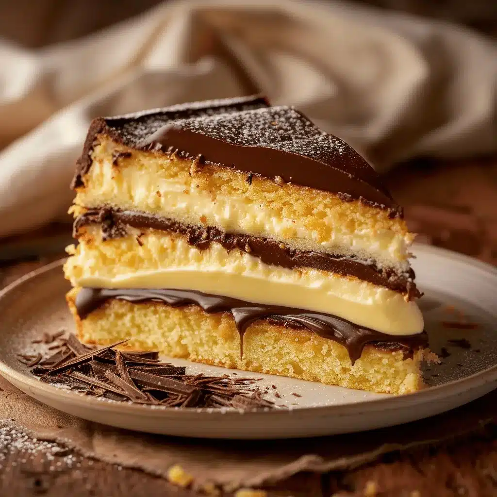 Boston Cream Pie preparation steps