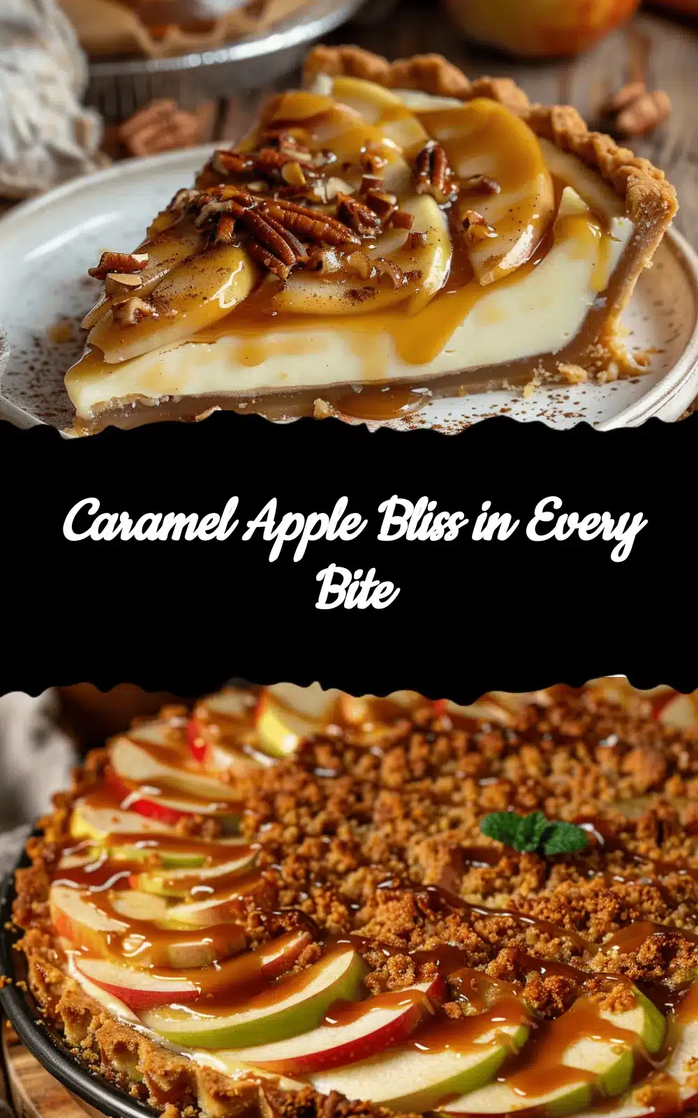 Caramel Apple Cheesecake Pie recipe