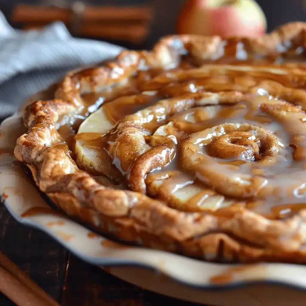 cinnamon roll apple pie preparation steps