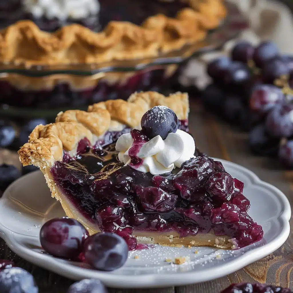Concord Grape Pie preparation steps