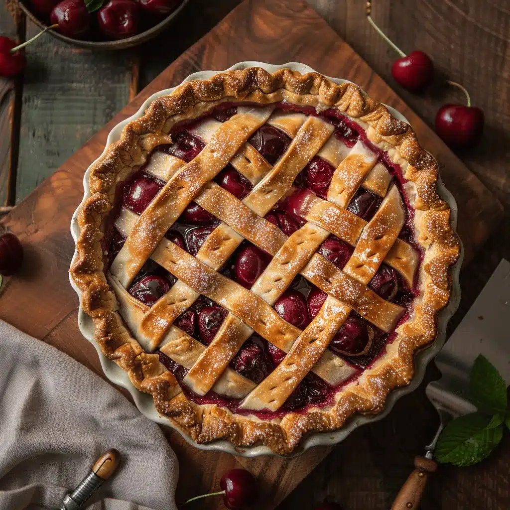 Deep Dish Cherry Pie preparation steps