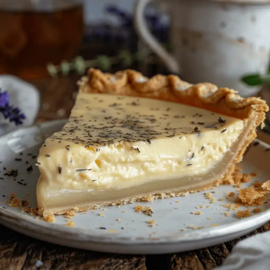 Earl Grey custard pie preparation steps
