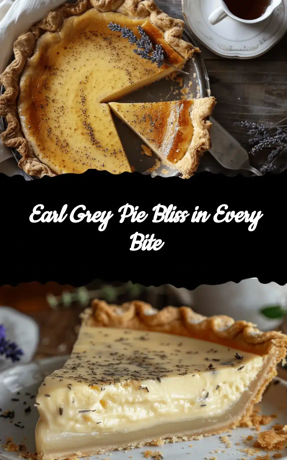 Earl Grey custard pie recipe