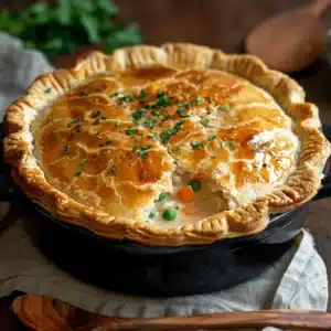 homemade chicken pot pie - featured image