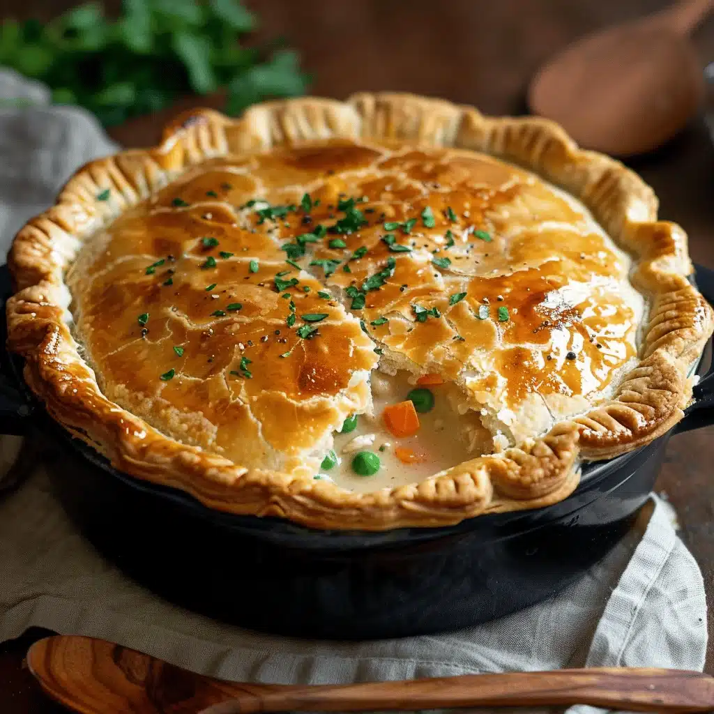 homemade chicken pot pie - featured image