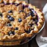 Lemon Blueberry Crumble Pie - featured image