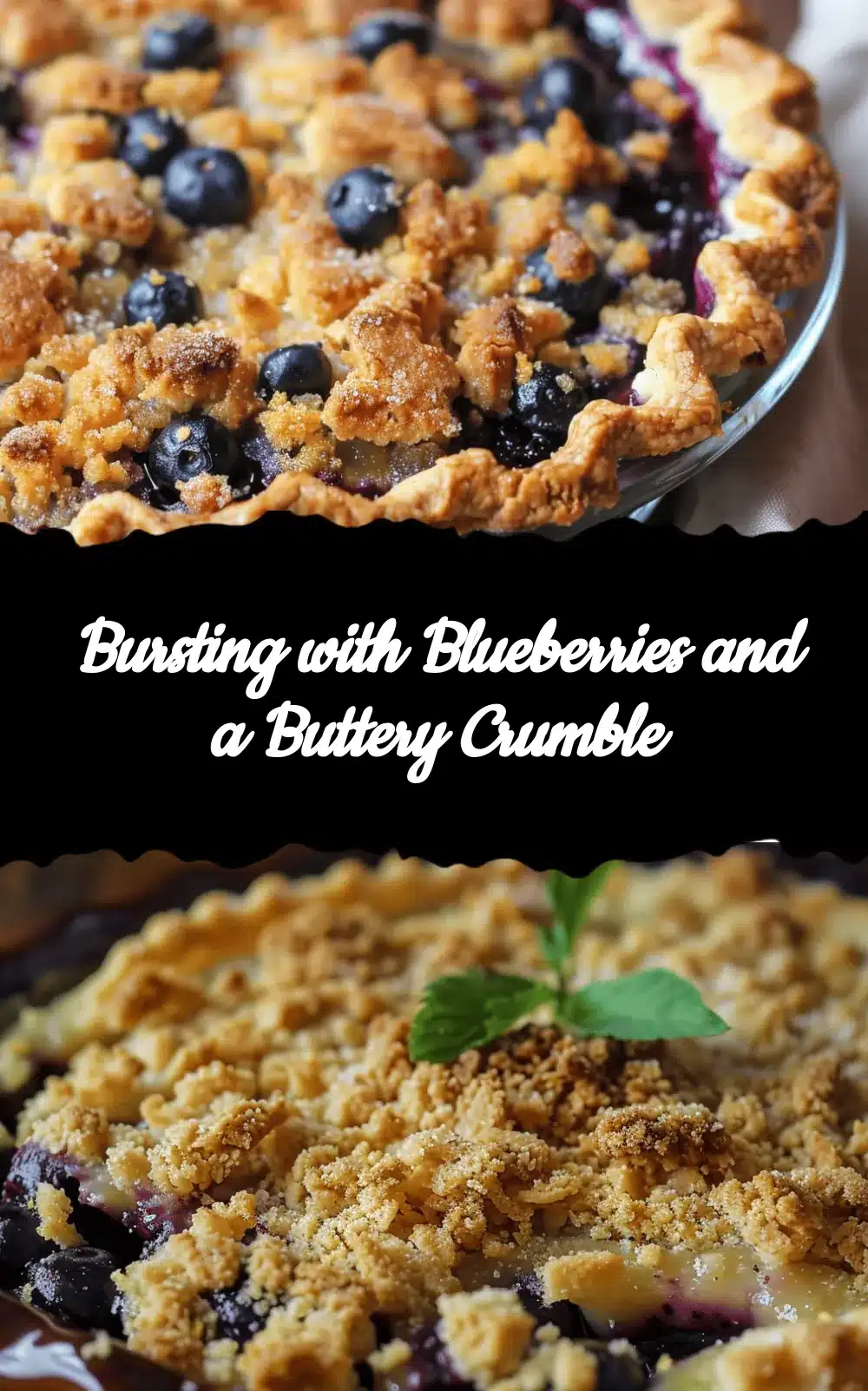 Lemon Blueberry Crumble Pie recipe