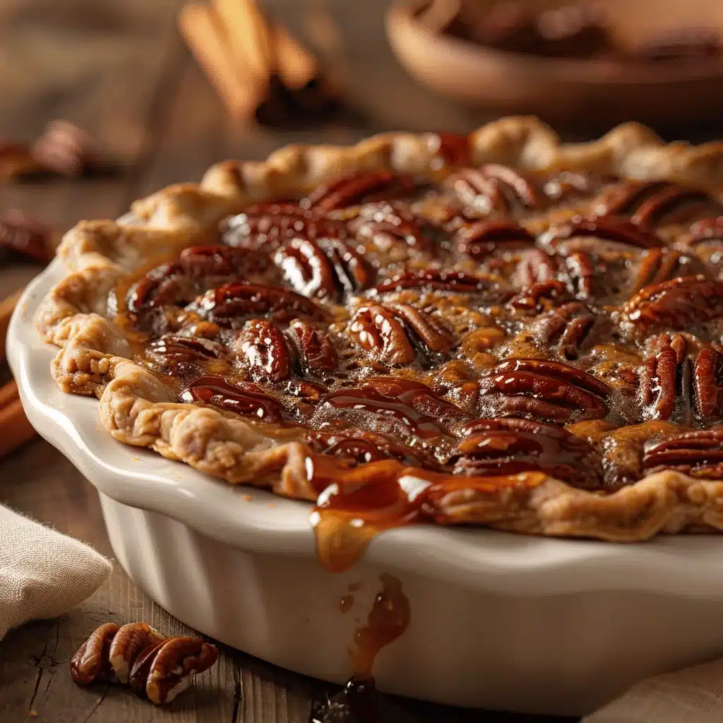maple bourbon pecan pie - featured image