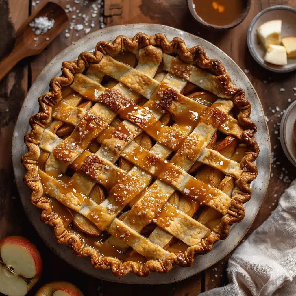 salted caramel apple pie - featured image