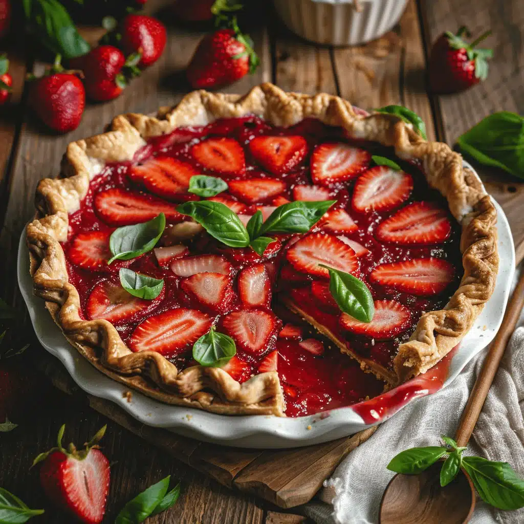 Strawberry Basil Pie - featured image