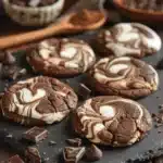 triple chocolate cookies - featured image