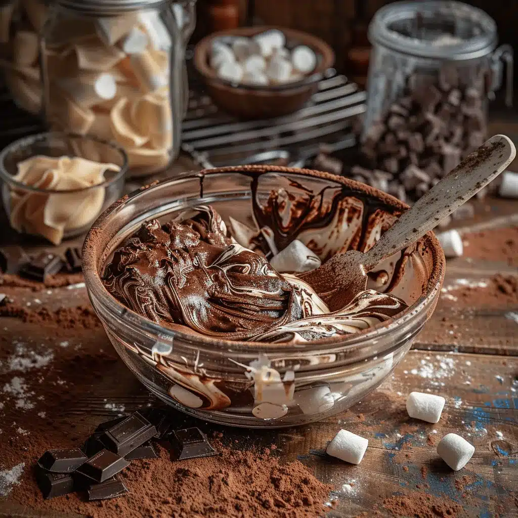 triple chocolate cookies preparation steps