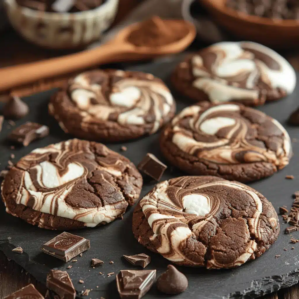triple chocolate cookies - featured image