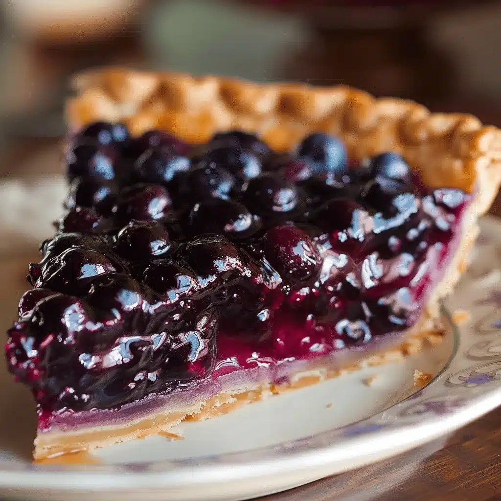 wild blueberry pie preparation steps