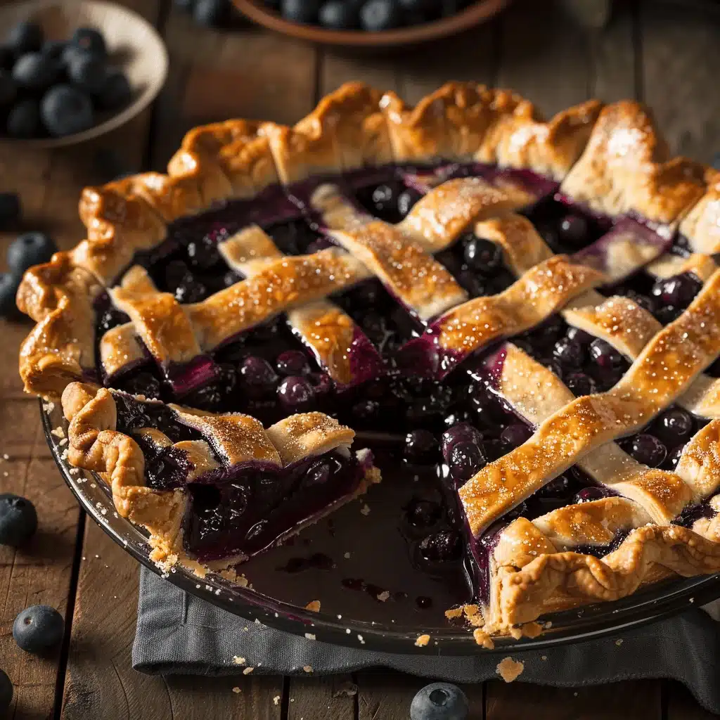 wild blueberry pie - featured image