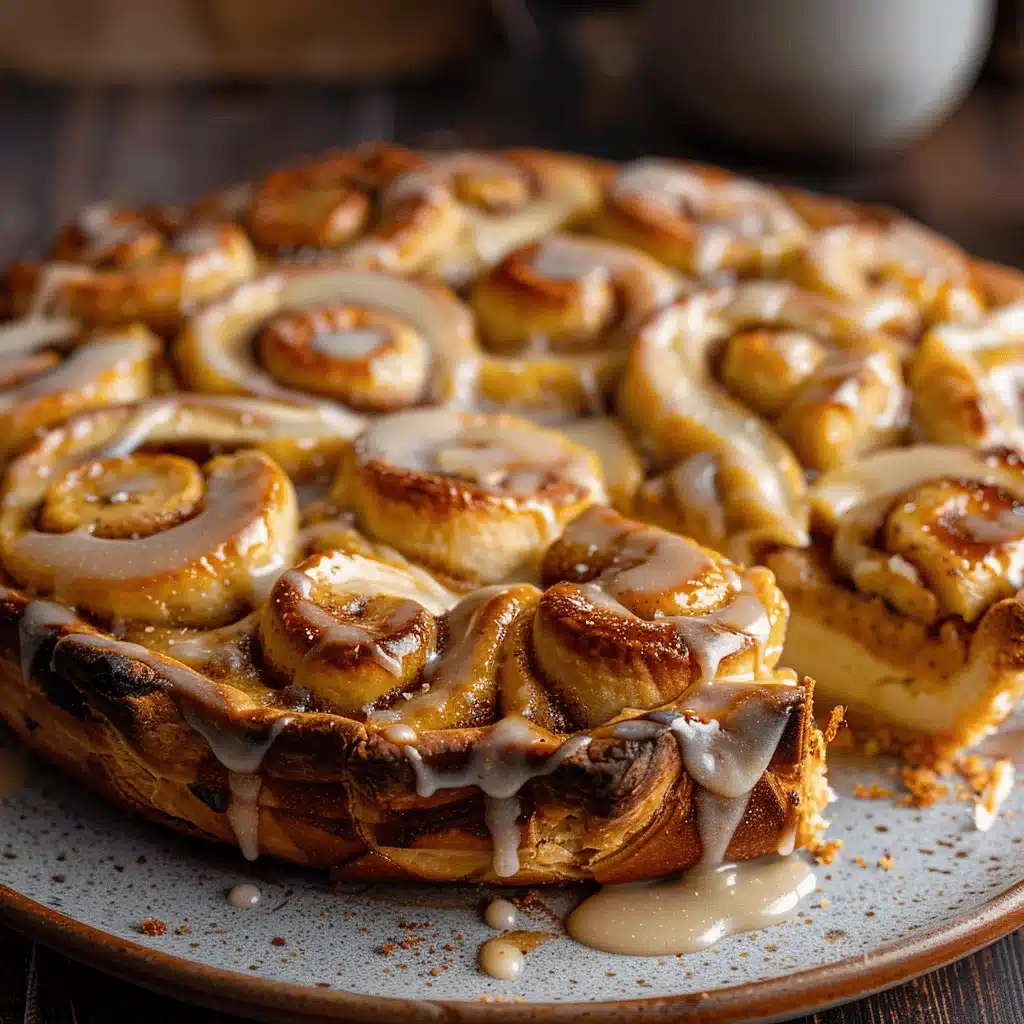 Banana Bread Cinnamon Roll Pie - featured image