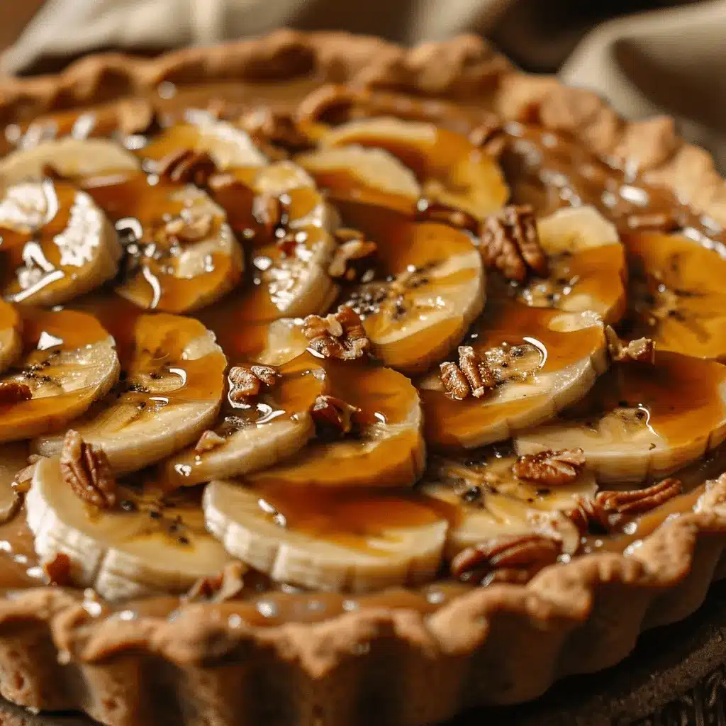 Caramel Banana Bread Pie preparation steps