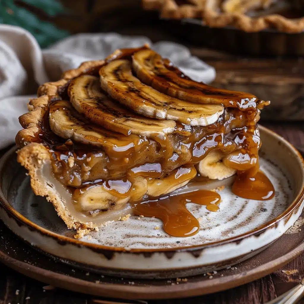 Caramel Banana Bread Pie - featured image