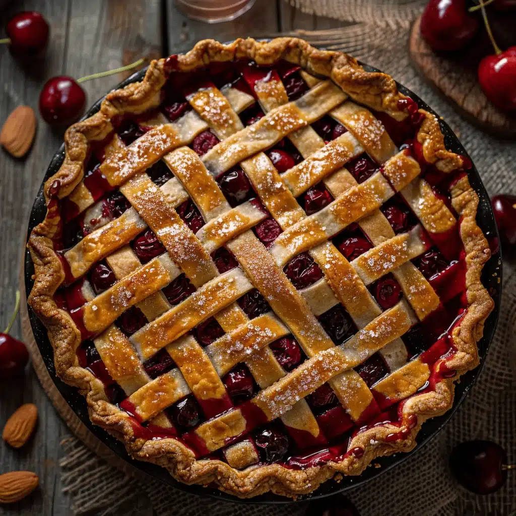 cherry amaretto pie - featured image