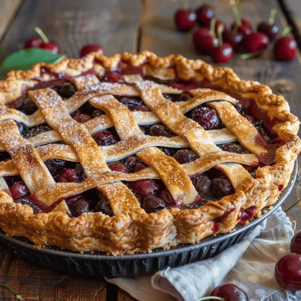cherry amaretto pie preparation steps