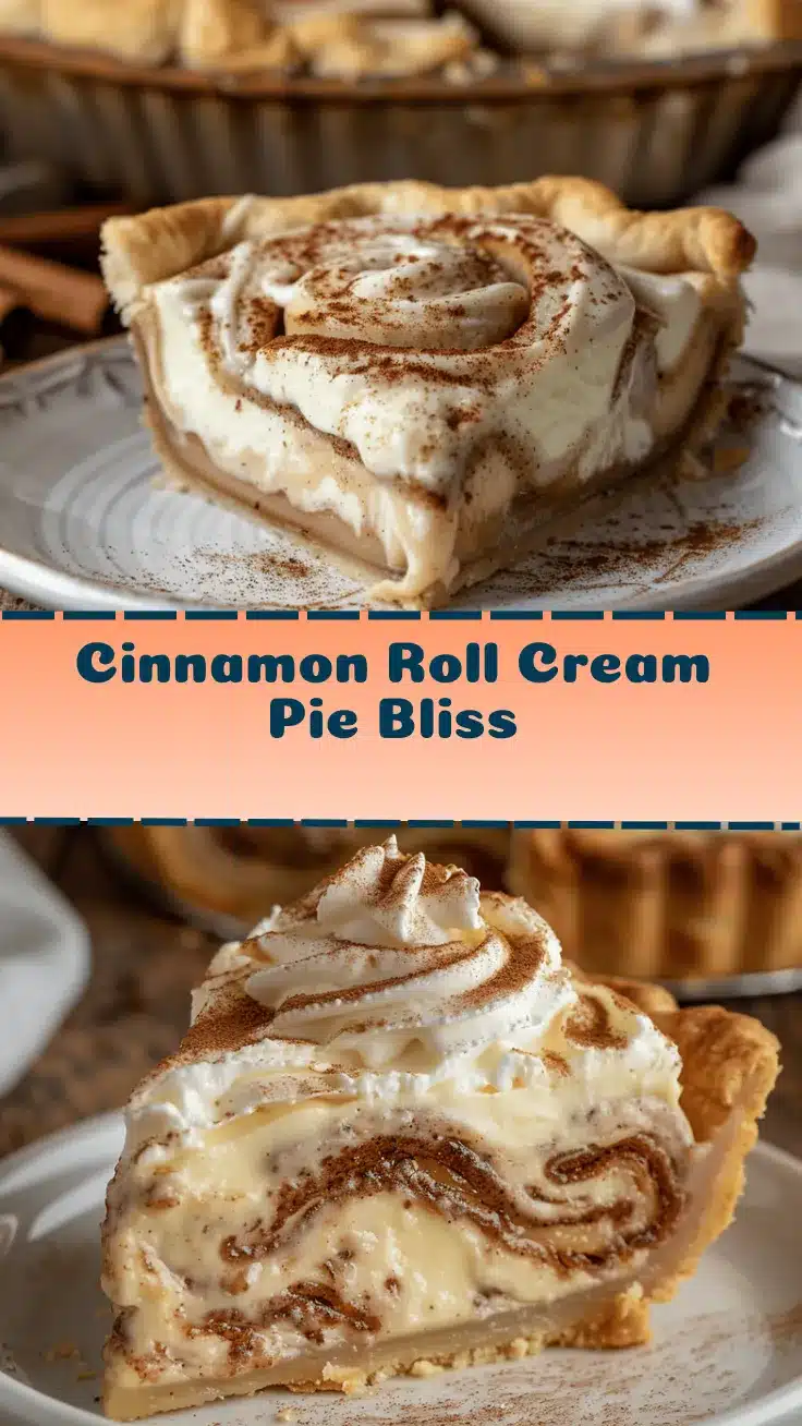 cinnamon roll cream pie recipe