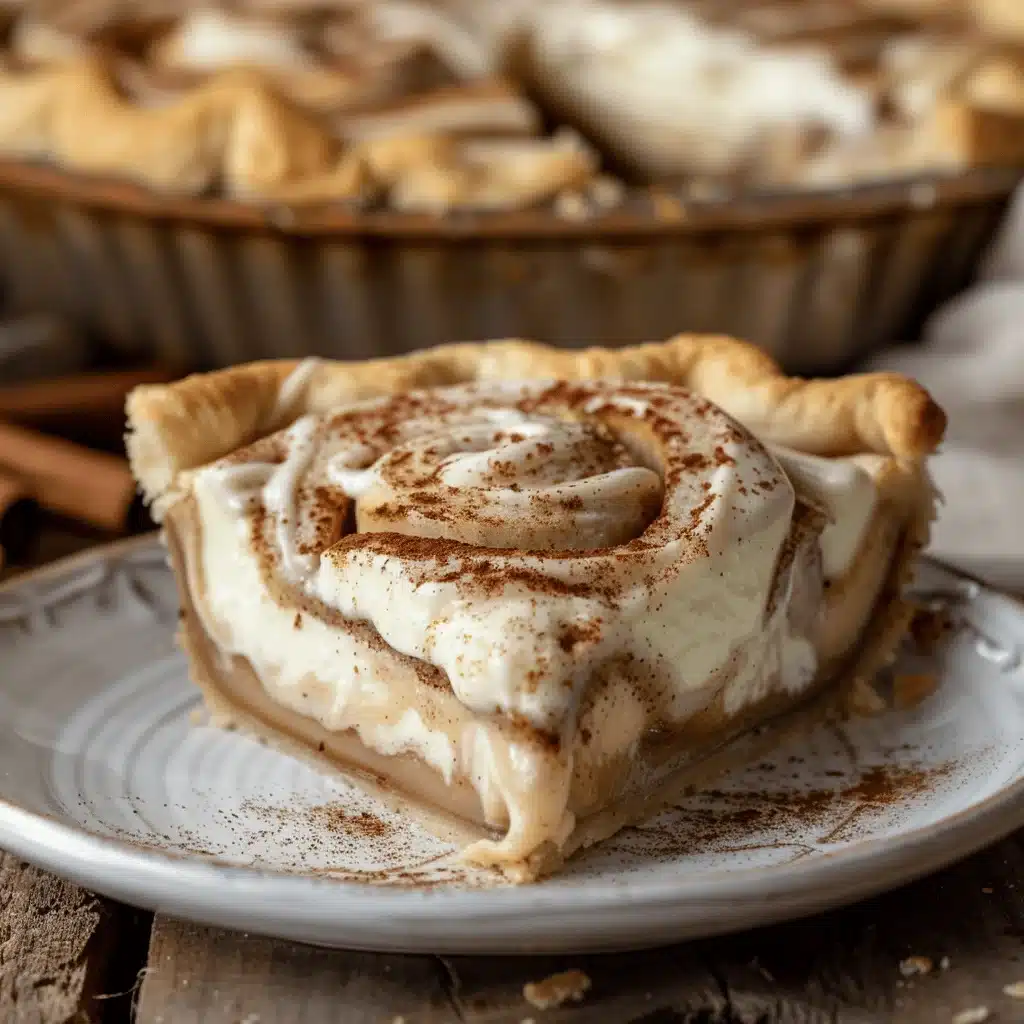 cinnamon roll cream pie - featured image
