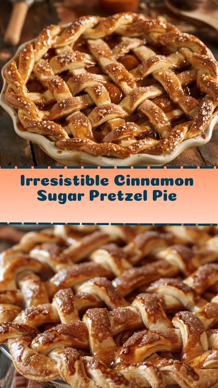 Cinnamon Sugar Pretzel Pie recipe