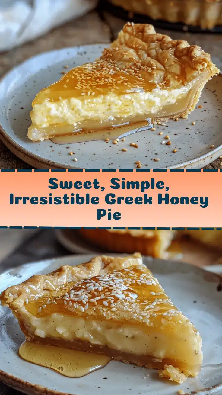 Greek honey pie recipe