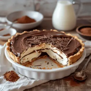 No-Bake Chocolate Éclair Pie - featured image