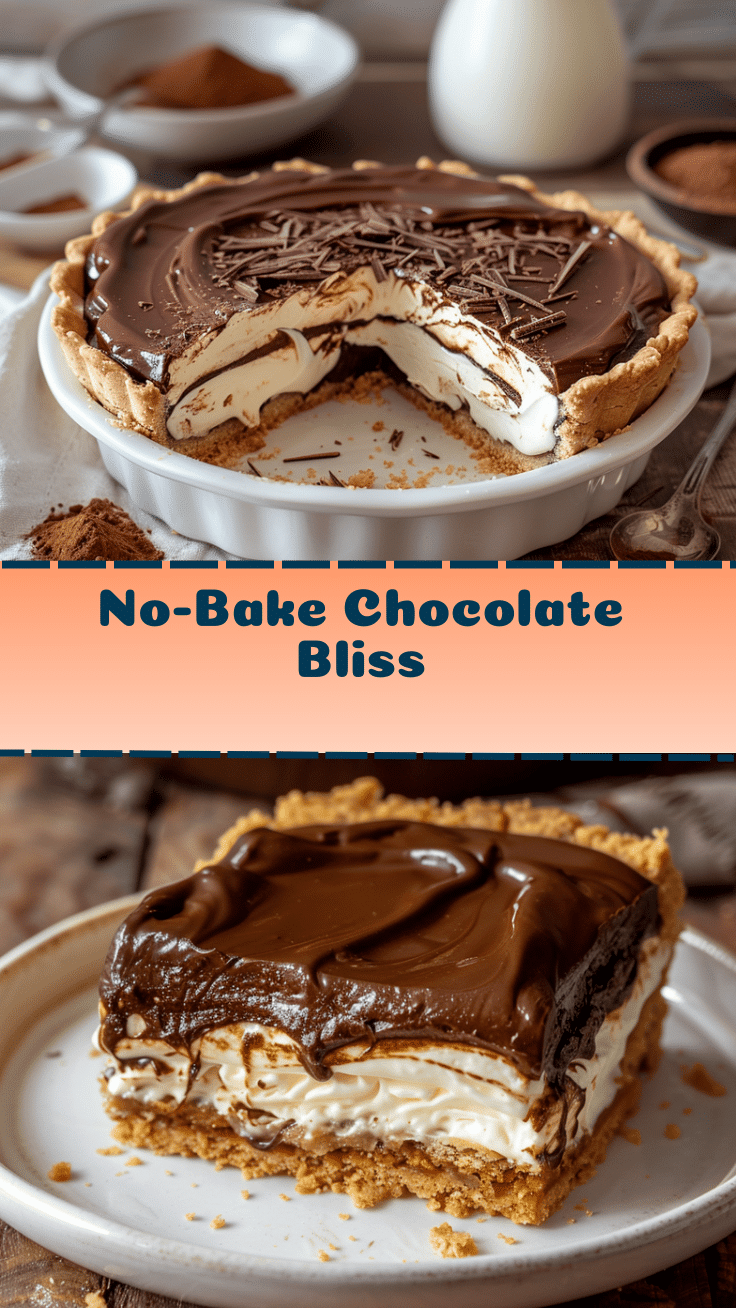 No-Bake Chocolate Éclair Pie recipe