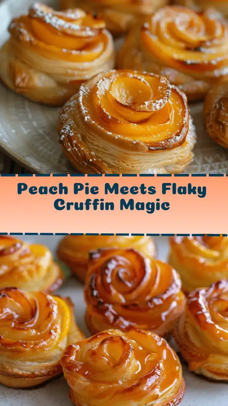 peach pie cruffins recipe