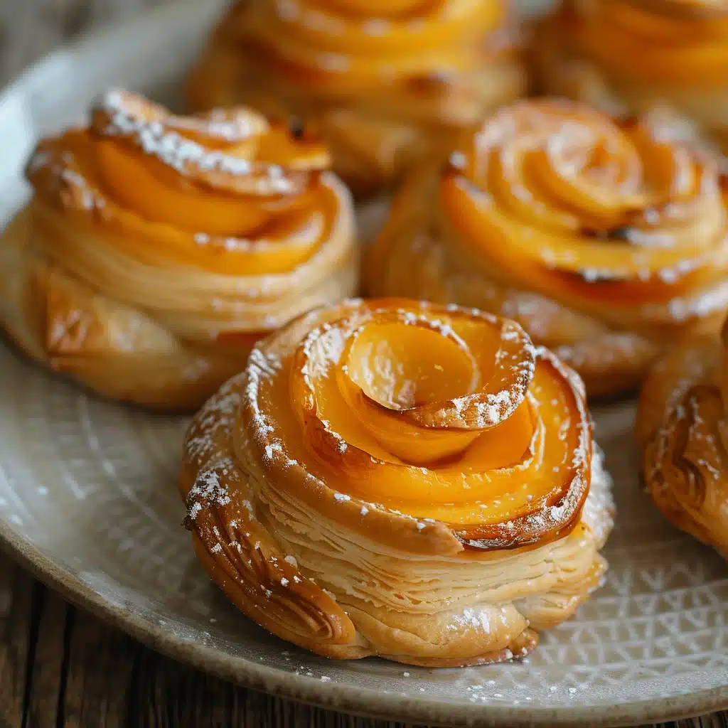 peach pie cruffins - featured image