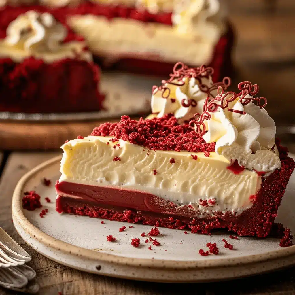 red velvet cheesecake pie preparation steps
