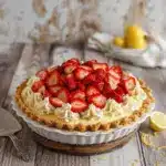 Strawberry Lemon Cream Pie - featured image