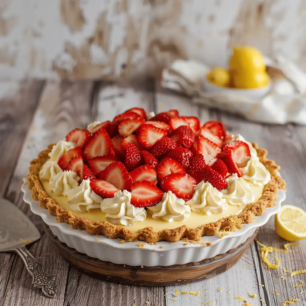 Strawberry Lemon Cream Pie - featured image