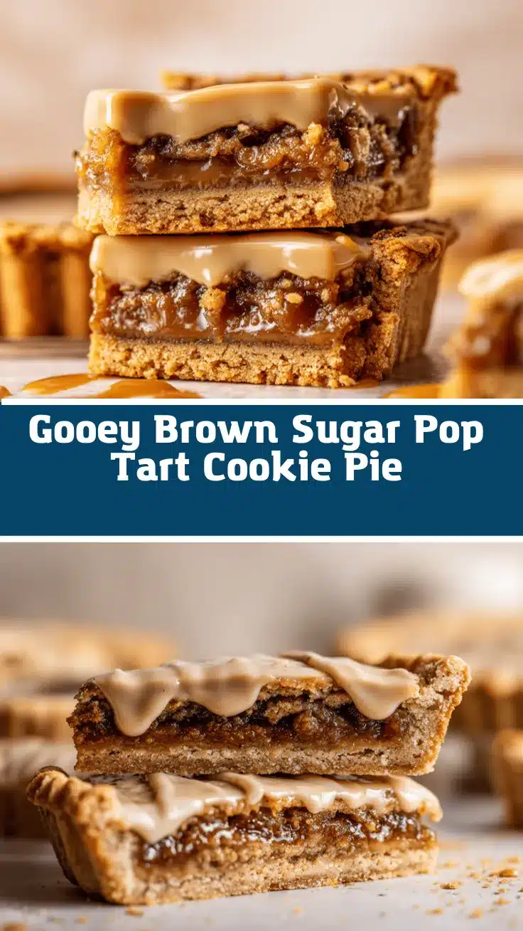 brown sugar pop tart cookie pie recipe
