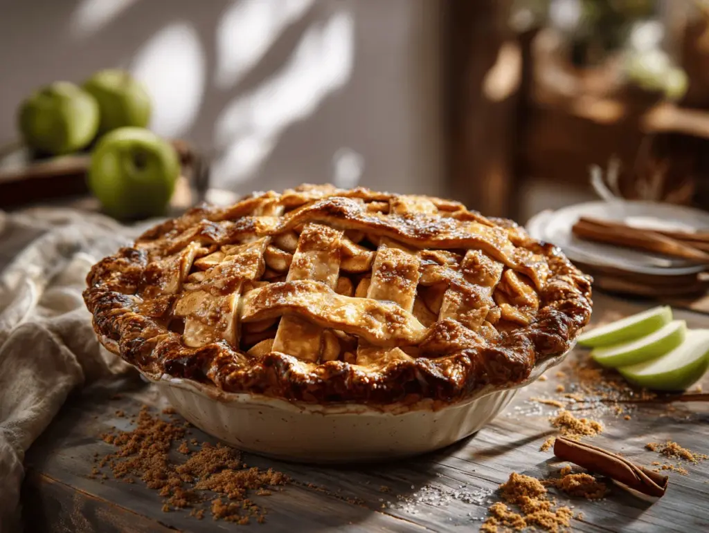 caramel apple pie - featured image