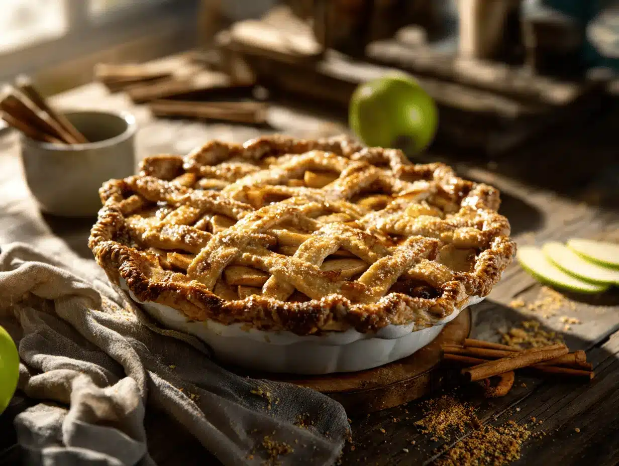 caramel apple pie preparation steps