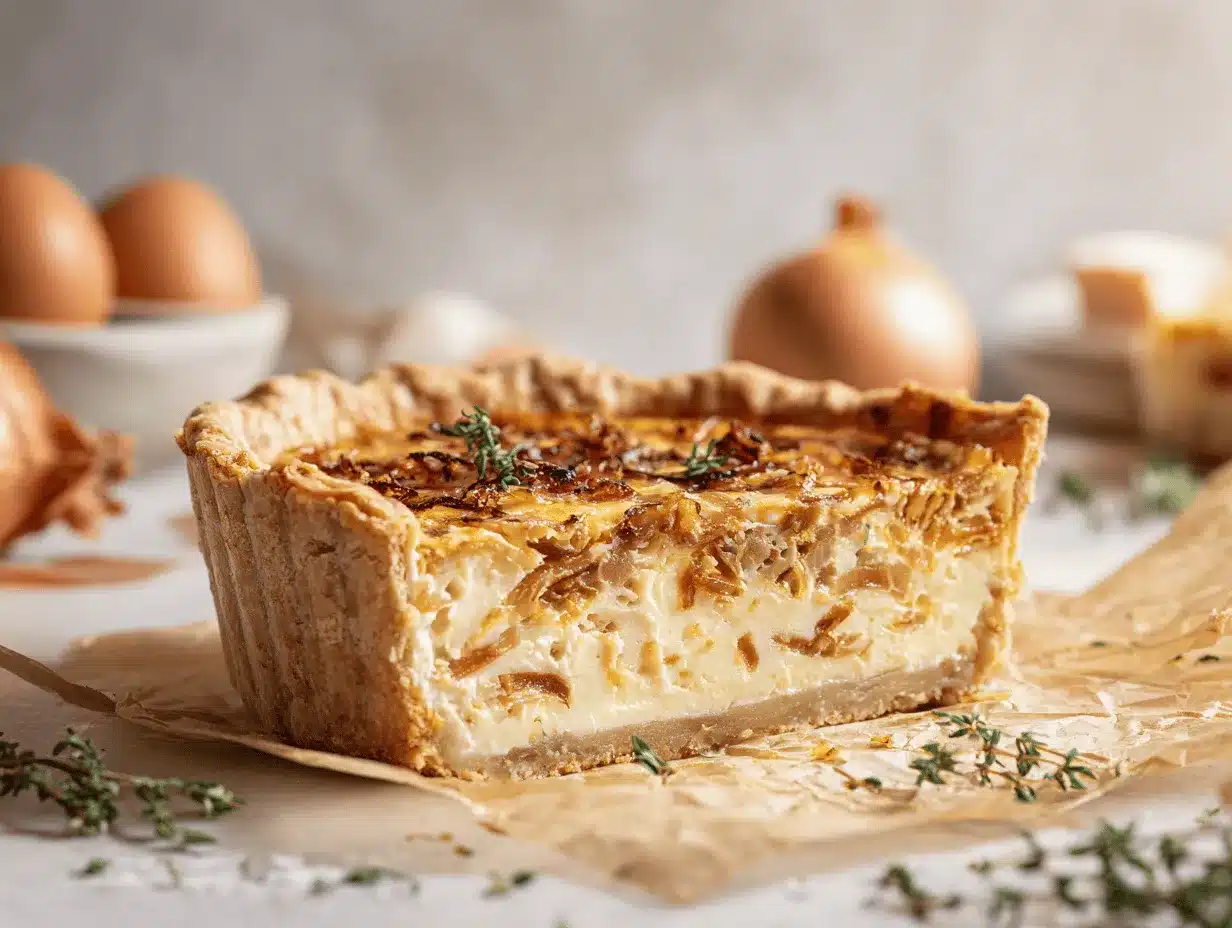 caramelized onion quiche preparation steps