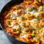 Cheesy Baked Tortellini Pie - featured image