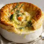 Cheesy Broccoli Potato Soup Pot Pie - featured image