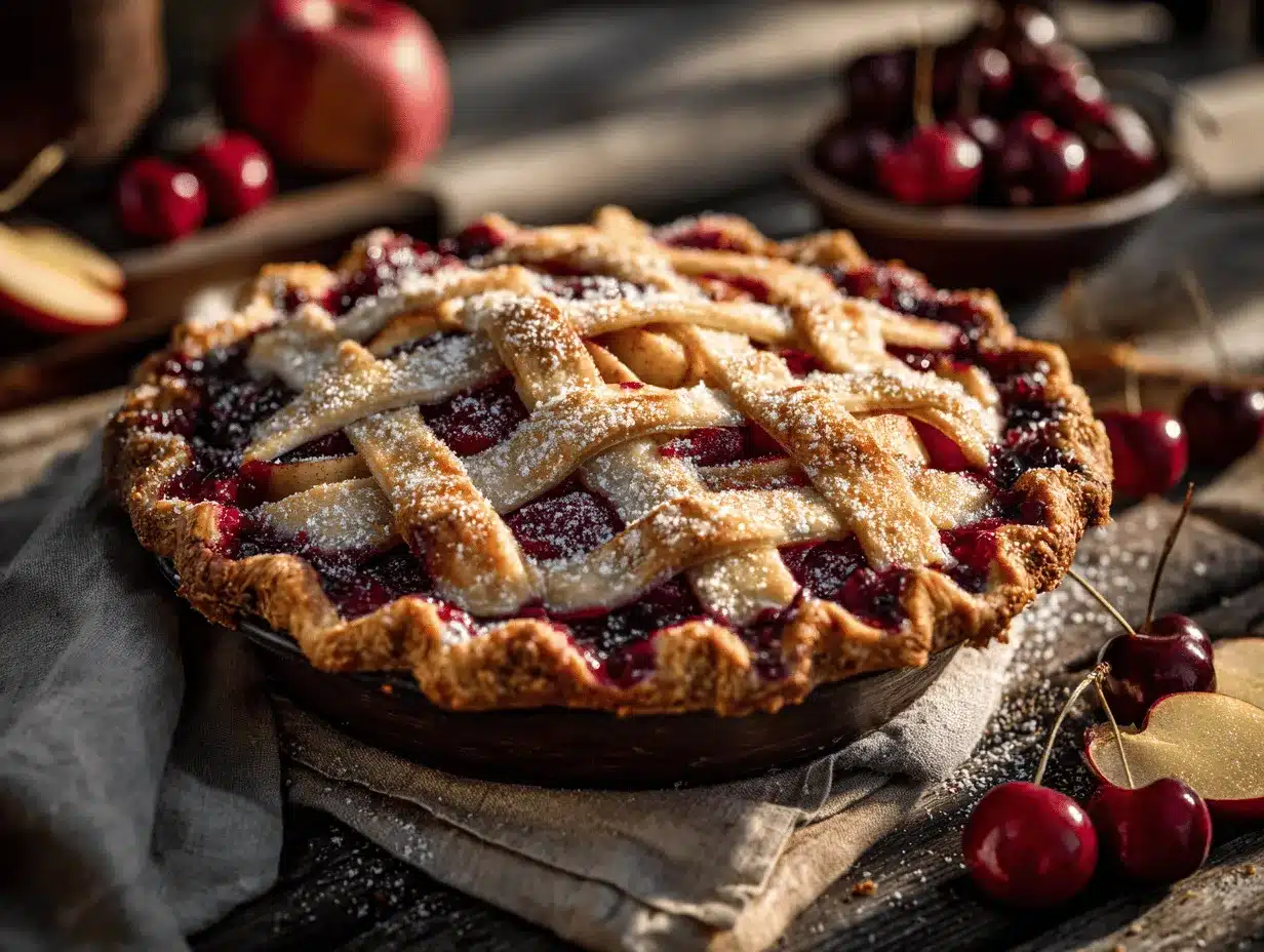 Cherry Apple Pie preparation steps