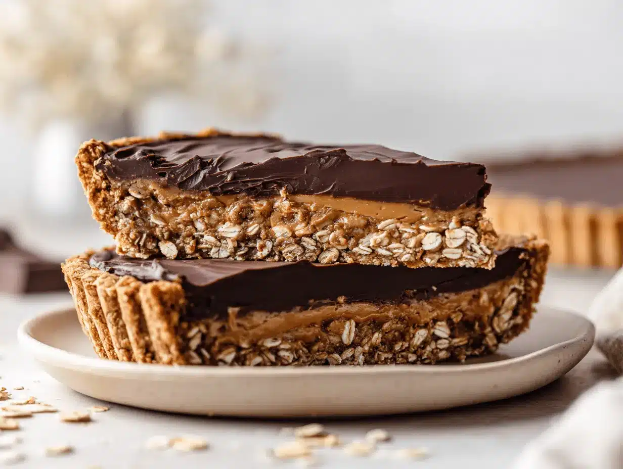 chocolate peanut butter oatmeal pie preparation steps