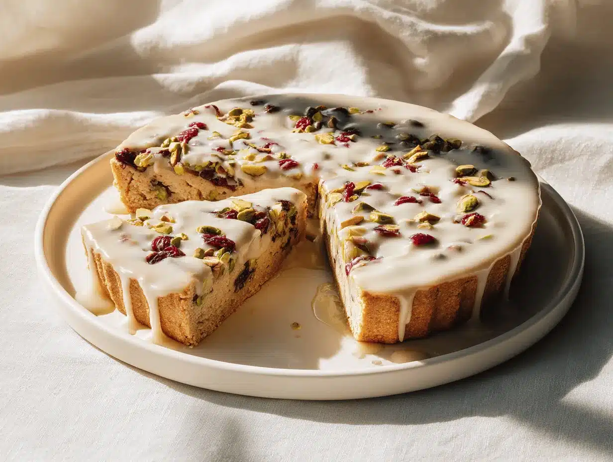 cranberry pistachio shortbread pie preparation steps