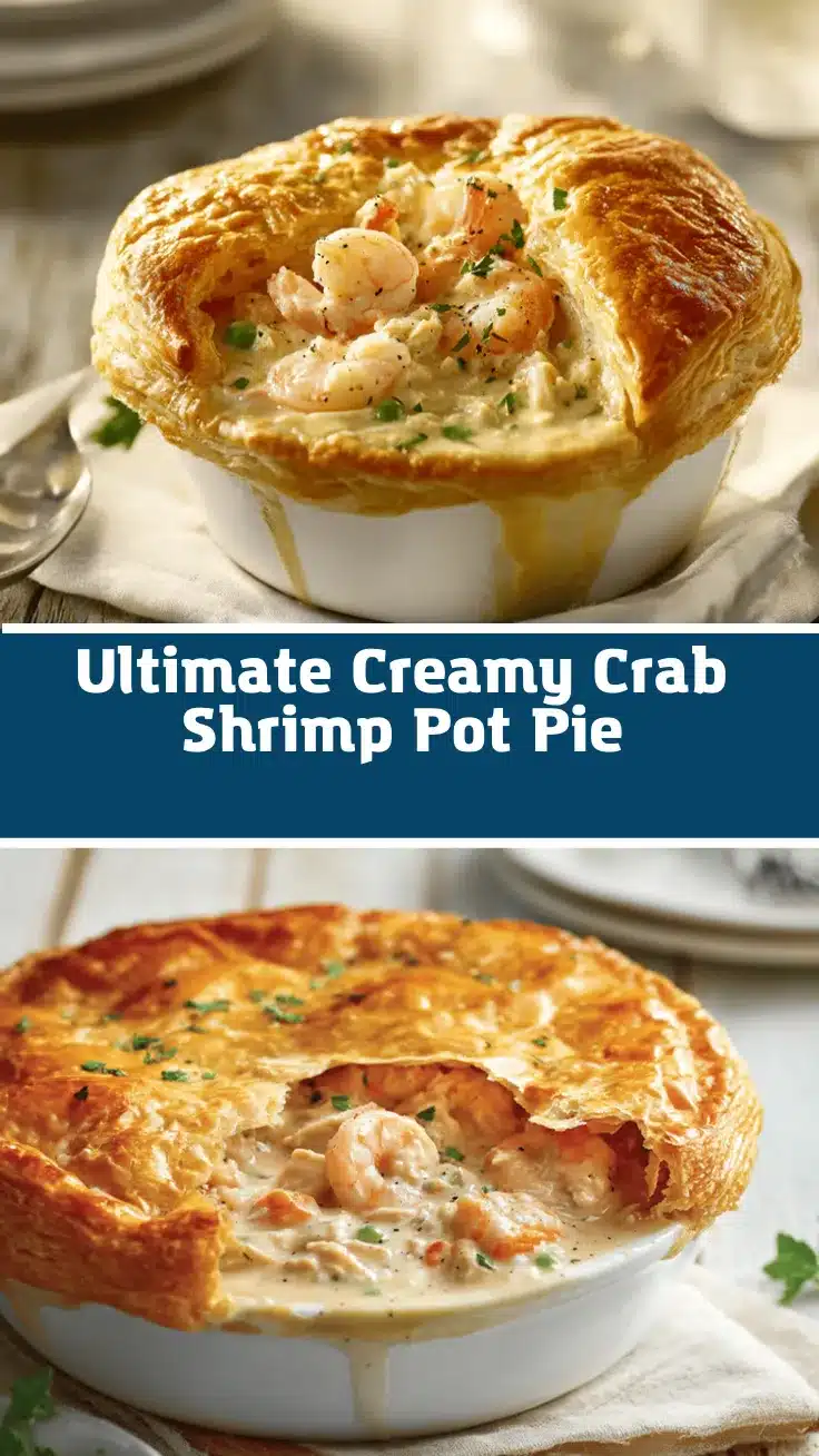 creamy crab and shrimp seafood pot pie recipe