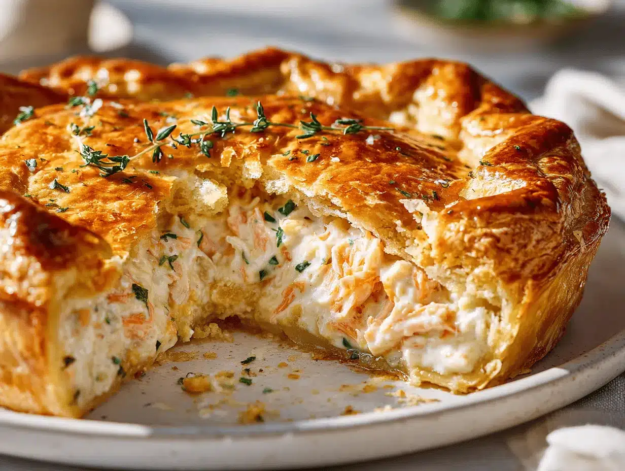 Creamy Crab Crescent Pie preparation steps