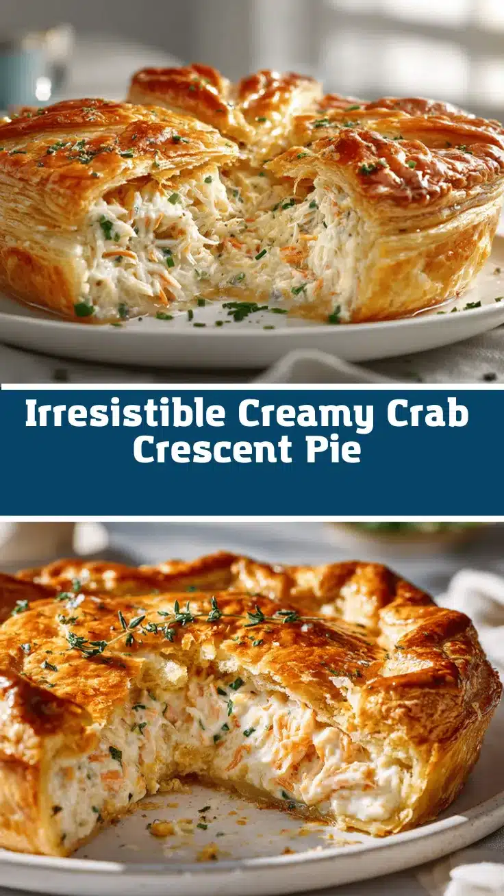Creamy Crab Crescent Pie recipe