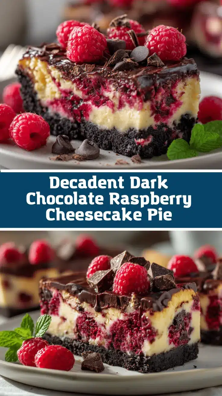 dark chocolate raspberry cheesecake pie recipe